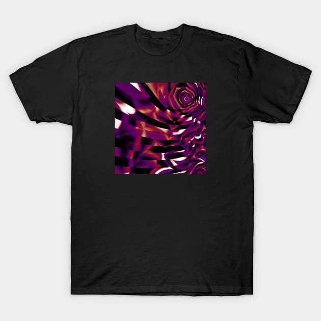 Apothisexual Pride Abstract Crumpled Striped Layers T-Shirt by VernenInk